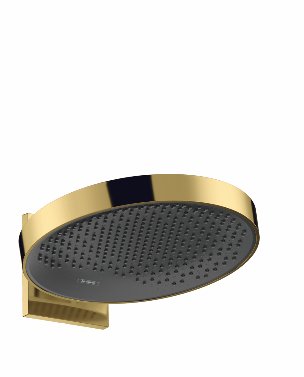 Hansgrohe Rainfinity Overhead Shower 360 1jet With Wall Connector - Polished Gold - optic - 26230990 - TAP 'N' SHOWER