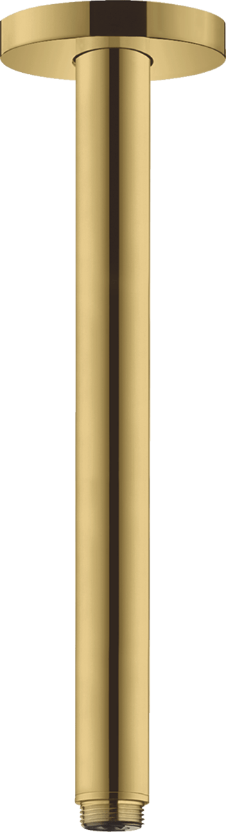 Hansgrohe Ceiling Connector S 300mm - Polished Gold Optic - 27389990 - TAP 'N' SHOWER