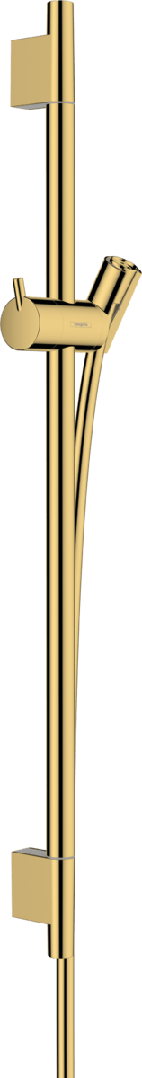 Hansgrohe Unica Shower Rail S Puro 650mm with Isiflex Shower Hose 1600mm - Polished Gold Optic - 28632990 - TAP 'N' SHOWER