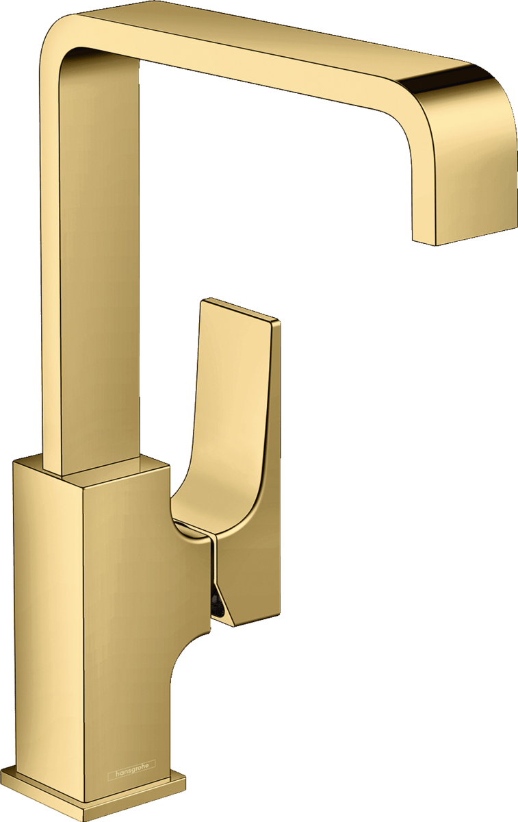 Hansgrohe Metropol Single Lever Basin Mixer 230 with Lever Handle And Push - open Waste - Polished Gold Optic - 32511990 - TAP 'N' SHOWER