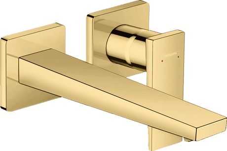 Hansgrohe Metropol Single Lever Basin Mixer with Lever Handle For Concealed Installation with Spout 225mm - Polished Gold Optic - 32526990 - TAP 'N' SHOWER