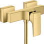 Hansgrohe Metropol Single Lever Manual Shower Mixer For Exposed Installation With Lever Handle - Polished Gold Optic - 32560990 - TAP 'N' SHOWER
