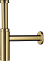 Hansgrohe Bottle Trap Flowstar S in polished gold optic finish for luxury bathroom plumbing