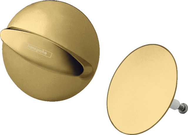 Hansgrohe Flexaplus Finish Set Waste And Overflow Set - Polished Gold - optic - 58185990 - TAP 'N' SHOWER