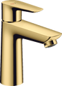 Hansgrohe Talis E Single Lever Basin Mixer 110 Coolstart Without Waste - Polished Gold Optic - 71714990 - TAP 'N' SHOWER