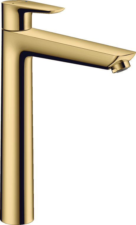 Hansgrohe Talis E Single Lever Basin Mixer 240 with Pop - up Waste - Polished Gold Optic - 71716990 - TAP 'N' SHOWER