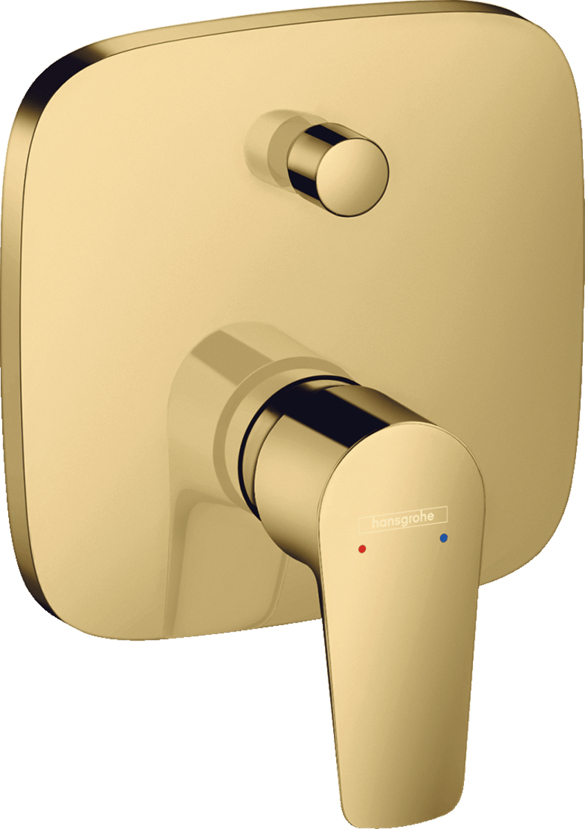 Hansgrohe Talis E Single Lever Manual Bath Mixer For Concealed Installation - Polished Gold - optic - 71745990 - TAP 'N' SHOWER