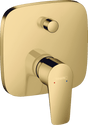 Hansgrohe Talis E Single Lever Manual Bath Mixer For Concealed Installation with Integrated Backflow Prevention - Polished Gold Optic - 71474990 - TAP 'N' SHOWER