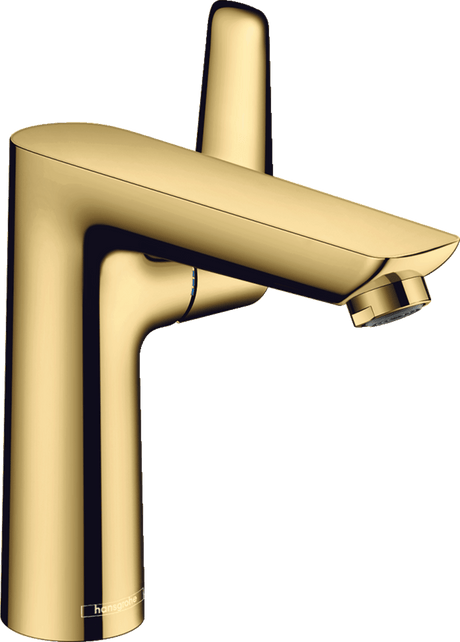 Hansgrohe Talis E Single Lever Basin Mixer 150 with Pop - up Waste - Polished Gold Optic - 71754990 - TAP 'N' SHOWER