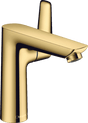 Hansgrohe Talis E Single Lever Basin Mixer 150 with Pop - up Waste - Polished Gold Optic - 71754990 - TAP 'N' SHOWER