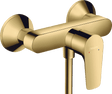 Hansgrohe Talis E Single Lever Manual Shower Mixer For Exposed Installation - Polished Gold Optic - 71760990 - TAP 'N' SHOWER