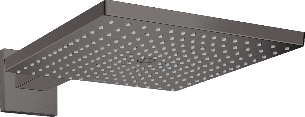 Hansgrohe Raindance E Overhead Shower 300 1jet with Shower Arm - Brushed Black Chrome - 26238340 - TAP 'N' SHOWER