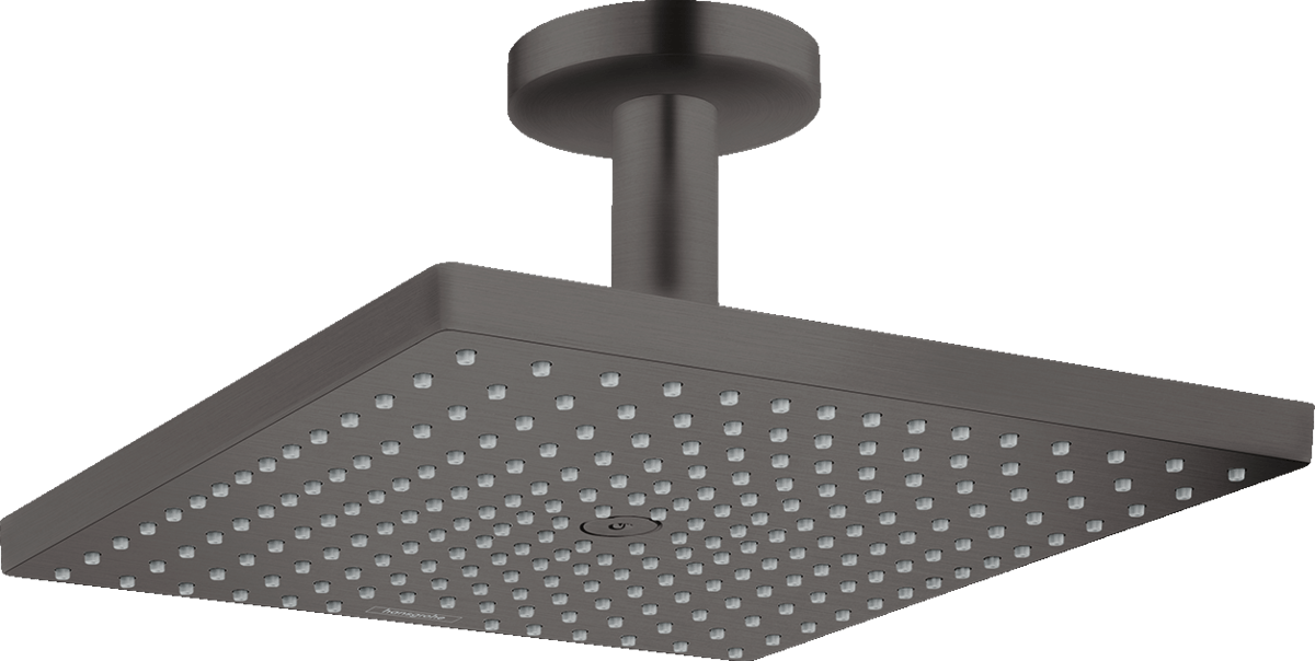Hansgrohe Raindance E Overhead Shower 300 1jet With Ceiling Connector - Brushed Black Chrome - 26250340 - TAP 'N' SHOWER