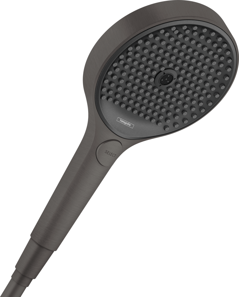 Hansgrohe Rainfinity Hand shower 130 3jet - Brushed Black Chrome - 26864340 - TAP 'N' SHOWER