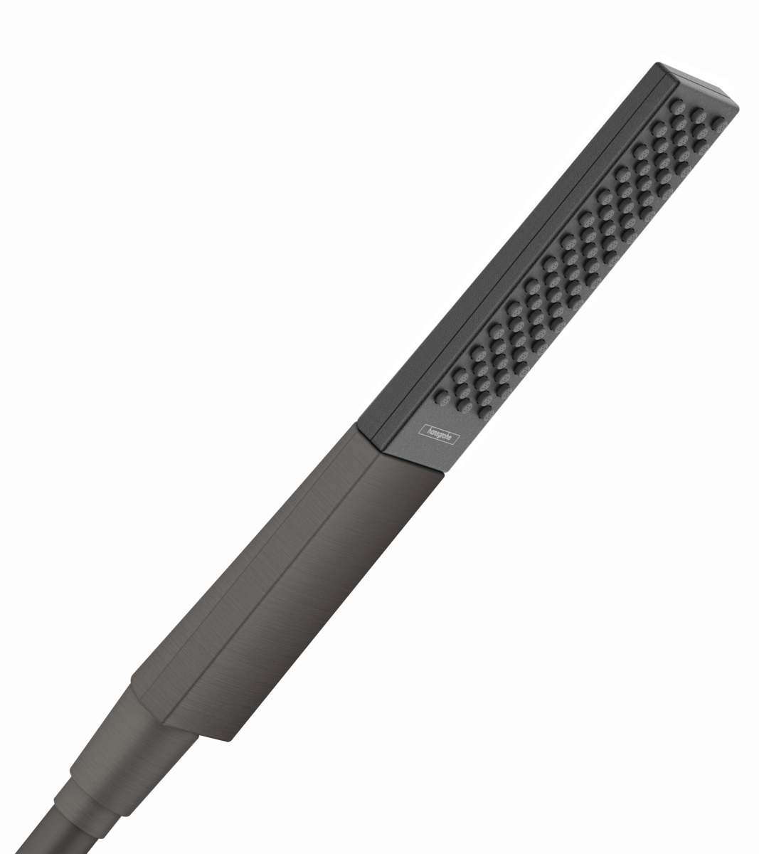 Hansgrohe Rainfinity Baton Hand Shower 100 1jet - Brushed Black Chrome - 26866340 - TAP 'N' SHOWER