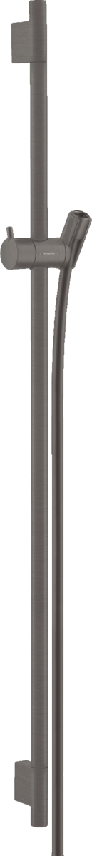 Hansgrohe Unica Shower Rail S Puro 900 mm With Isiflex Shower Hose 1600 mm - Brushed Black Chrome - 28631340 - TAP 'N' SHOWER