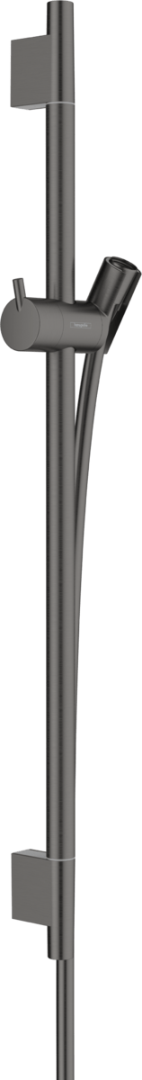 Hansgrohe Unica Shower Rail S Puro 650mm With Isiflex Shower Hose 1600mm - Brushed Black Chrome - 28632340 - TAP 'N' SHOWER