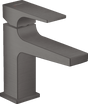 Hansgrohe Metropol Single Lever Basin Mixer 100 with Lever Handle For Cloakroom Basins with Push - open Waste - Brushed Black Chrome - 32500340 - TAP 'N' SHOWER