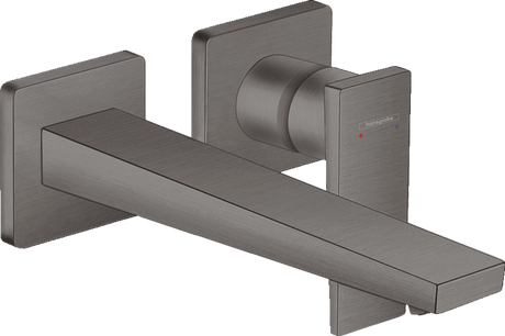 Hansgrohe Metropol Single Lever Basin Mixer with Lever Handle For Concealed Installation with Spout 225mm - Brushed Black Chrome - 32526340 - TAP 'N' SHOWER