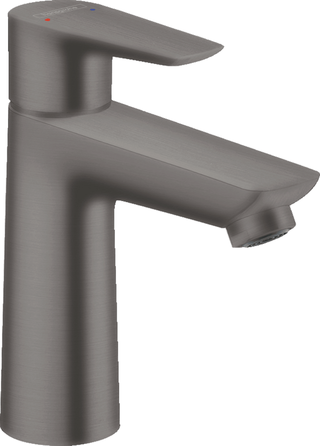 Hansgrohe Talis E Single Lever Basin Mixer 110 With Pop - up Waste - Brushed Black Chrome - 71710340 - TAP 'N' SHOWER