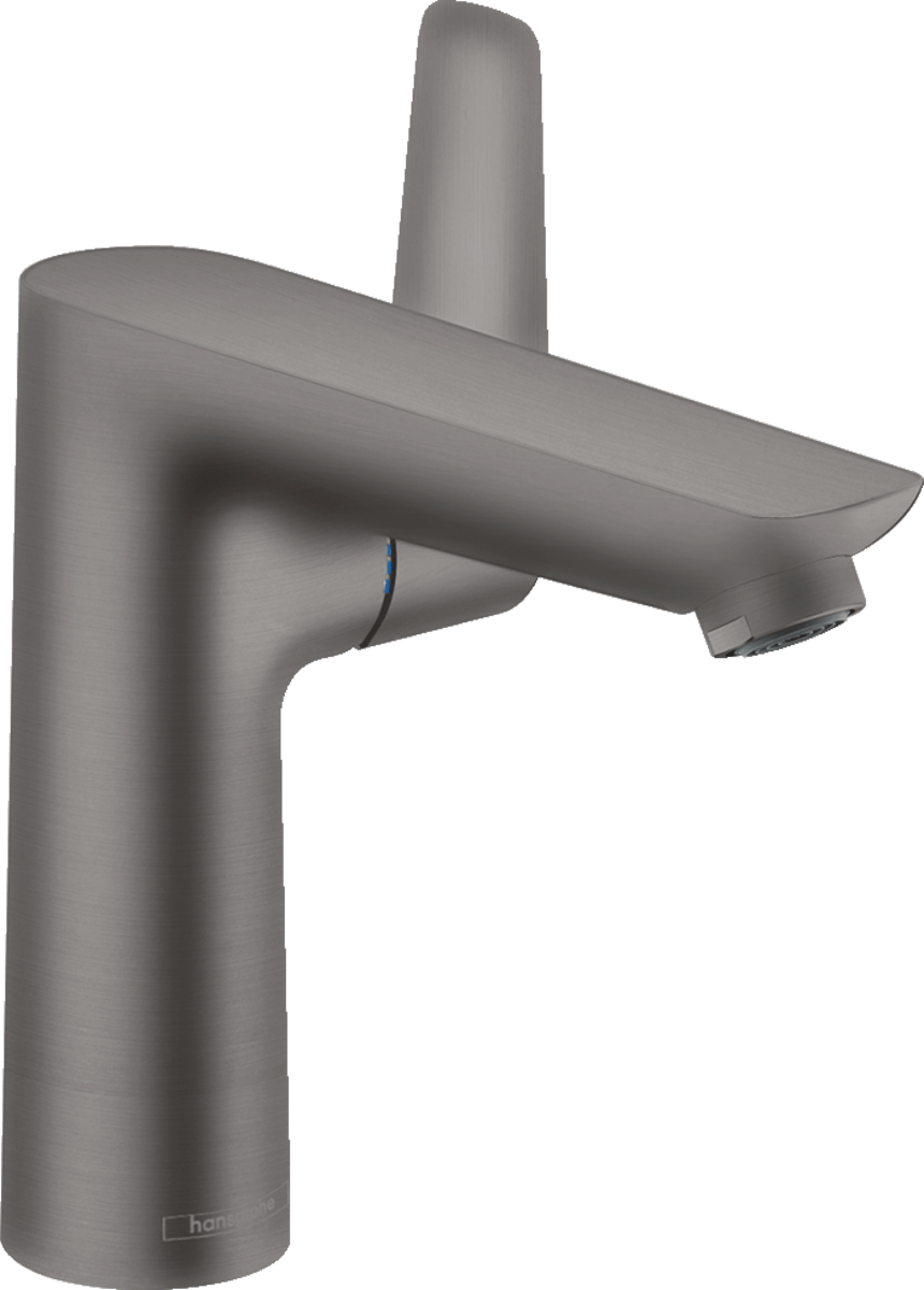 Hansgrohe Talis E Single Lever Basin Mixer 150 with Pop - up Waste - Brushed Black Chrome - 71754340 - TAP 'N' SHOWER