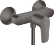 Hansgrohe Talis E Single Lever Manual Shower Mixer For Exposed Installation - Brushed Black Chrome - 71760340 - TAP 'N' SHOWER