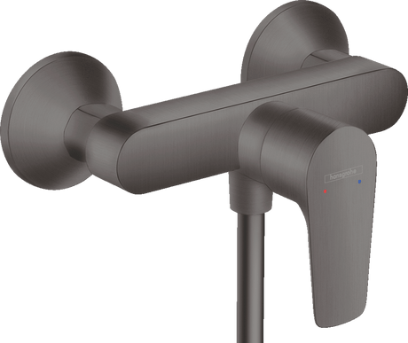 Hansgrohe Talis E Single Lever Manual Shower Mixer For Exposed Installation - Brushed Black Chrome - 71760340 - TAP 'N' SHOWER