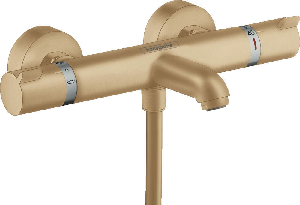 Hansgrohe Ecostat Thermostatic Bath Mixer Comfort For Exposed Installation - Brushed Bronze - 13114140 - TAP 'N' SHOWER