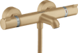 Hansgrohe Ecostat Thermostatic Bath Mixer Comfort For Exposed Installation - Brushed Bronze - 13114140 - TAP 'N' SHOWER