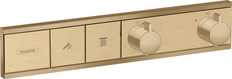 Hansgrohe RainSelect Thermostat For Concealed Installation For 2 Functions - Brushed Bronze - 15380140 - TAP 'N' SHOWER