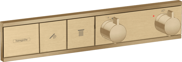 Hansgrohe RainSelect Thermostat For Concealed Installation For 2 Functions - Brushed Bronze - 15380140 - TAP 'N' SHOWER