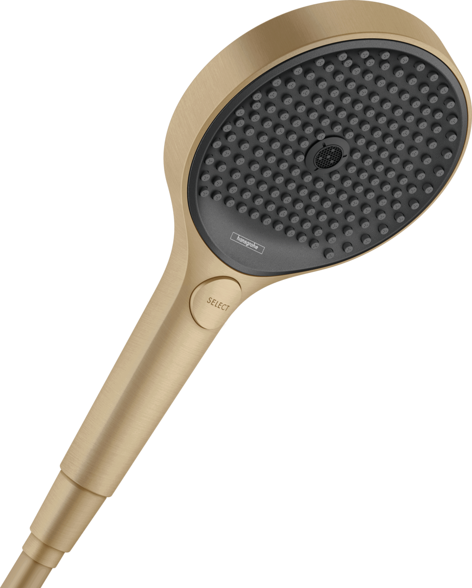 Hansgrohe Rainfinity Hand Shower 130 3jet EcoSmart 9 l/min - Brushed Bronze - 26865140 - TAP 'N' SHOWER