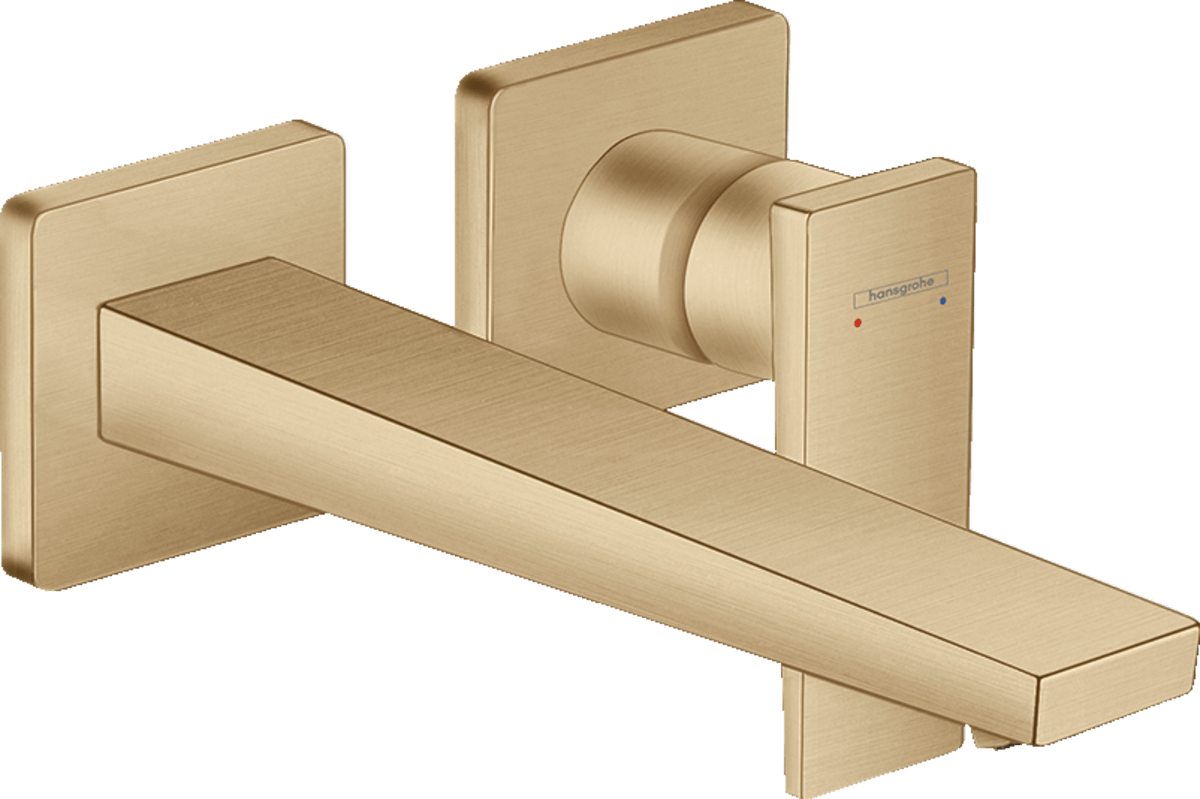 Hansgrohe Metropol Single Lever Basin Mixer with Lever Handle For Concealed Installation with Spout 225mm - Brushed Bronze - 32526140 - TAP 'N' SHOWER