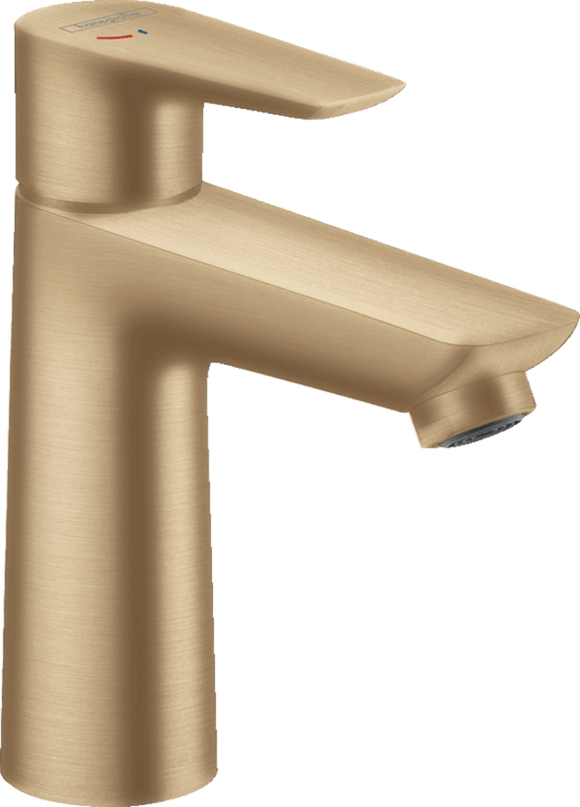 Hansgrohe Talis E Single Lever Basin Mixer 110 Coolstart Without Waste - Brushed Bronze - 71714140 - TAP 'N' SHOWER