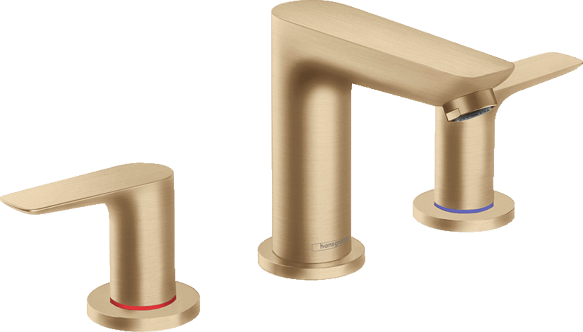 Hansgrohe Talis E 3 - hole Basin Mixer With Pop - up Waste - Brushed Bronze - 71733140 - TAP 'N' SHOWER