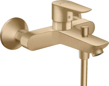 Hansgrohe Talis E Single Lever Manual Bath Mixer For Exposed Installation - Brushed Bronze - 71740140 - TAP 'N' SHOWER