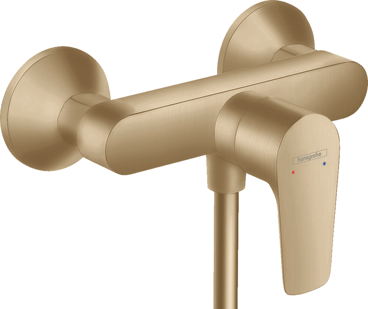 Hansgrohe Talis E Single Lever Manual Shower Mixer For Exposed Installation - Brushed Bronze - 71760140 - TAP 'N' SHOWER