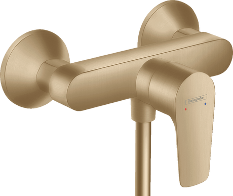 Hansgrohe Talis E Single Lever Manual Shower Mixer For Exposed Installation - Brushed Bronze - 71760140 - TAP 'N' SHOWER