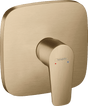 Hansgrohe Talis E Single Lever Manual Shower Mixer Soft Cube For Concealed Installation - Brushed Bronze - 71765140 - TAP 'N' SHOWER