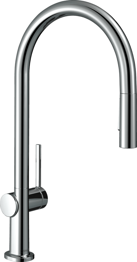 Hansgrohe Talis M54 Single Lever Kitchen Mixer 210 With Pull - out Spray 2 Spray Modes - Chrome - 72800000 - TAP 'N' SHOWER