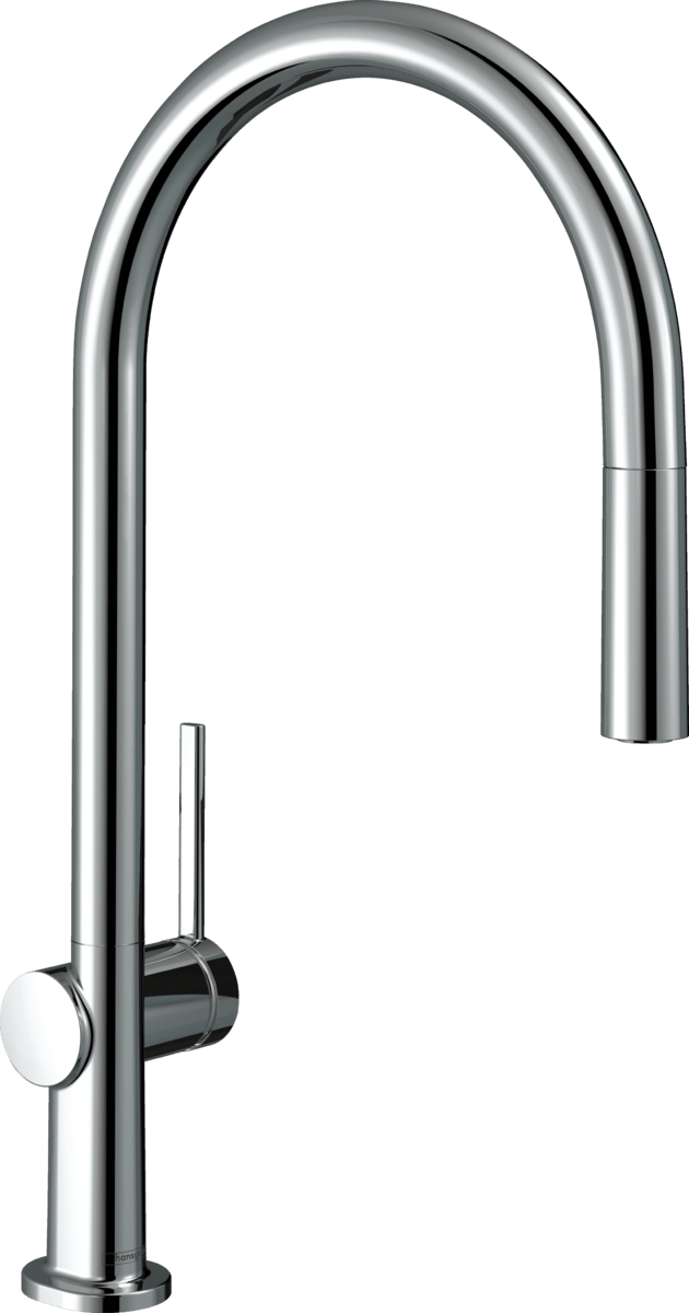 Hansgrohe Talis M54 Single Lever Kitchen Mixer 210 With Pull - out Spout Single Spray Mode - Chrome - 72802000 - TAP 'N' SHOWER