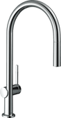 Hansgrohe Talis M54 Single Lever Kitchen Mixer 210 With Pull - out Spout And Sbox Single Spray Mode - Chrome - 72803000 - TAP 'N' SHOWER