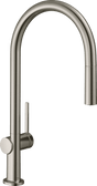 Hansgrohe Talis M54 Single Lever Kitchen Mixer 210 With Pull - out Spout Single Spray Mode - Stainless Steel - 72802800 - TAP 'N' SHOWER