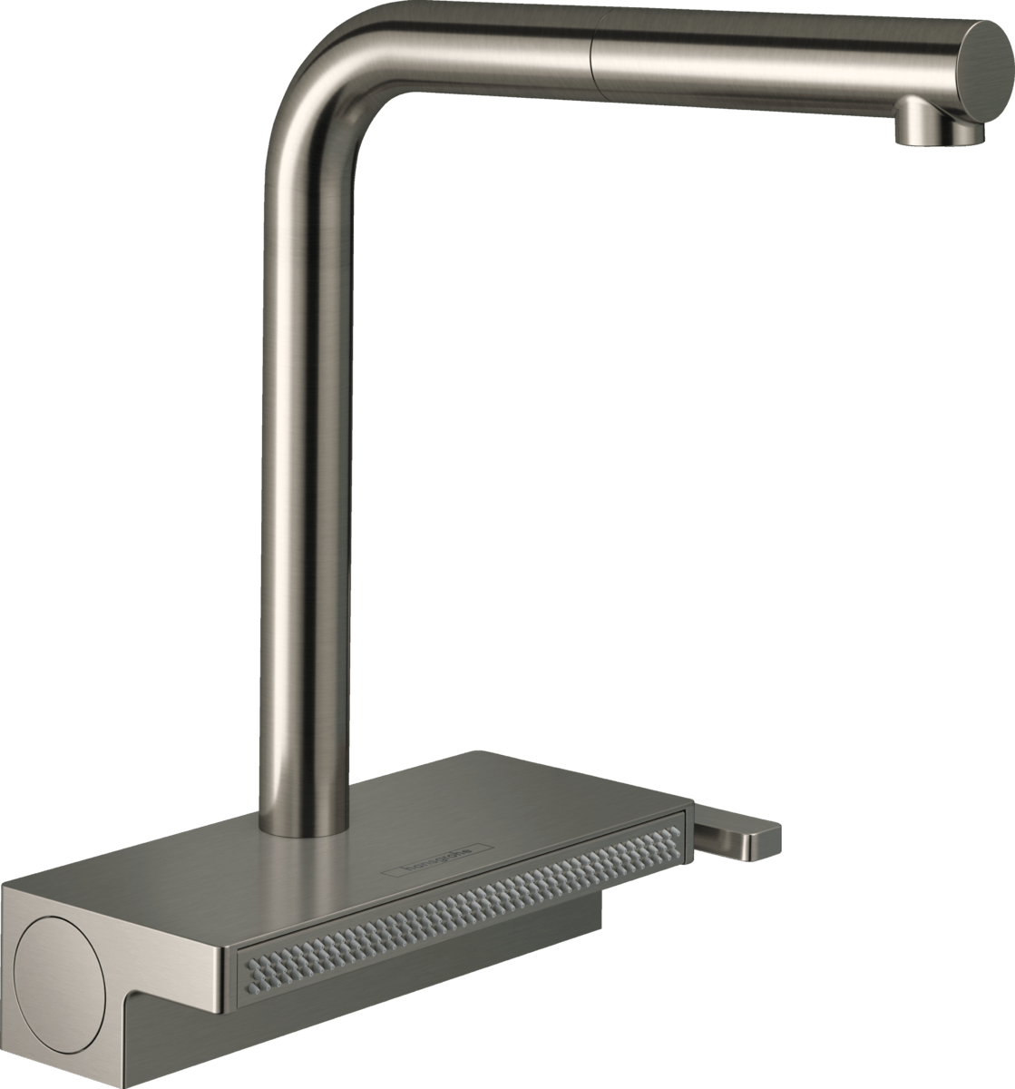 Hansgrohe Aquno Select M81 Single Lever Kitchen Mixer 250 Pull - out Spout 2 Spray Modes - Stainless Steel - 73836800 - TAP 'N' SHOWER