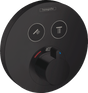 Hansgrohe Showerselect S Thermostatic Mixer For Concealed Installation For 2 Outlets - Matt Black - 15743670 - TAP 'N' SHOWER