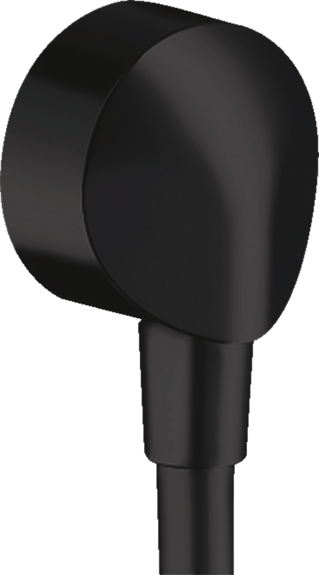 Hansgrohe FixFit Wall Outlet E Without Non - Return Valve - Matt Black - 27454670 - TAP 'N' SHOWER