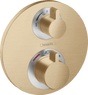 Hansgrohe Ecostat S Thermostatic Mixer For Concealed Installation For 2 Outlets With Shut - off Diverter Valve - Brushed Bronze - 15758140 - TAP 'N' SHOWER