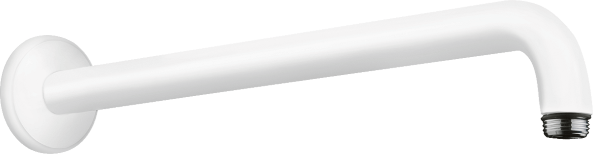 Hansgrohe Shower Arm 389mm - Matt White - 27413700 - TAP 'N' SHOWER