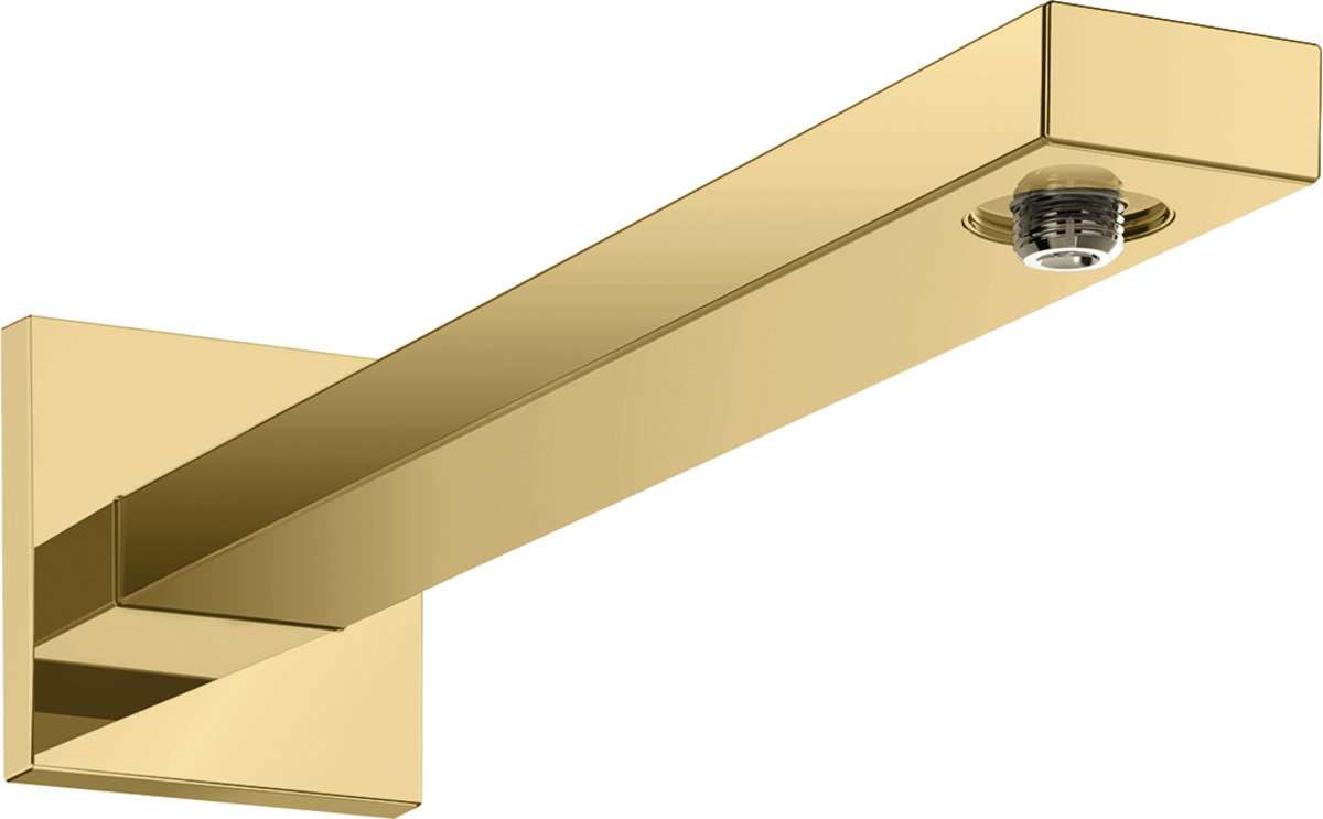 Hansgrohe Shower Arm E 390 mm With Rectangular Shaft - Polished Gold - optic - 27694990 - TAP 'N' SHOWER
