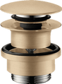 Hansgrohe Waste Set Brass Push - open For Basin And Bidet Mixers - Brushed Bronze - 50100140 - TAP 'N' SHOWER